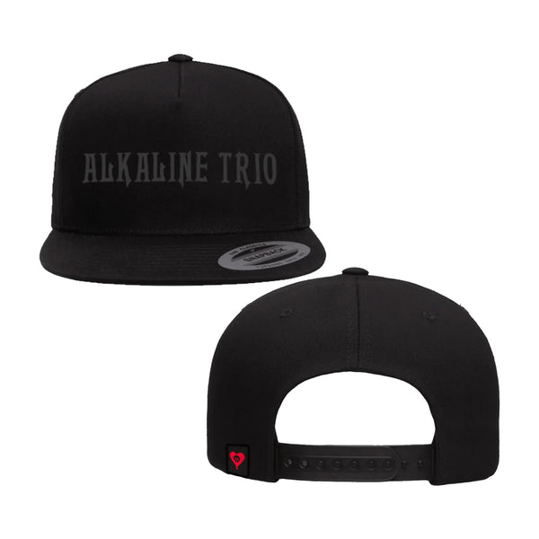 Alkaline Trio - Embroidered Logo Snapback Hat (Black)