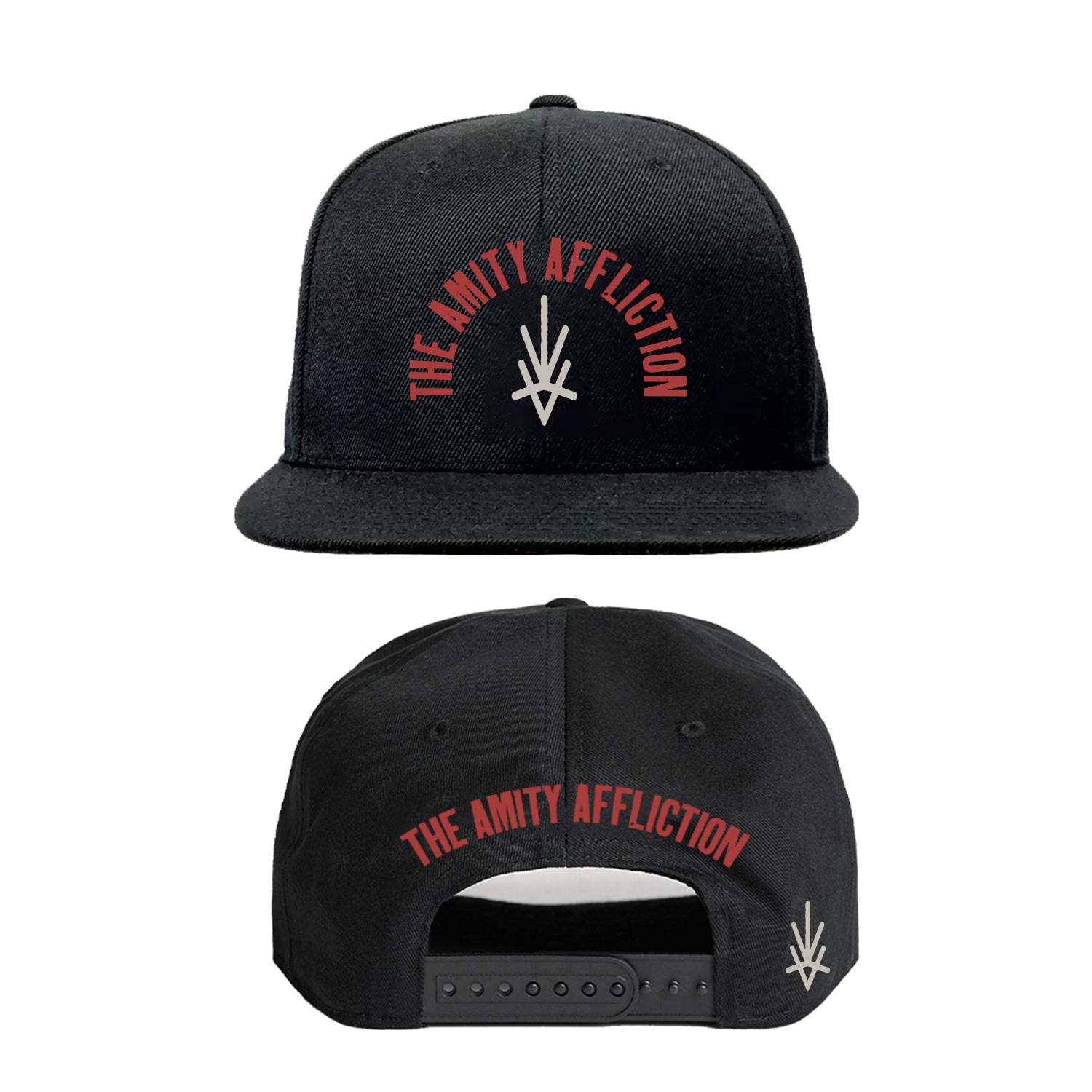 The Amity Affliction - Rune Snapback Hat (Black)