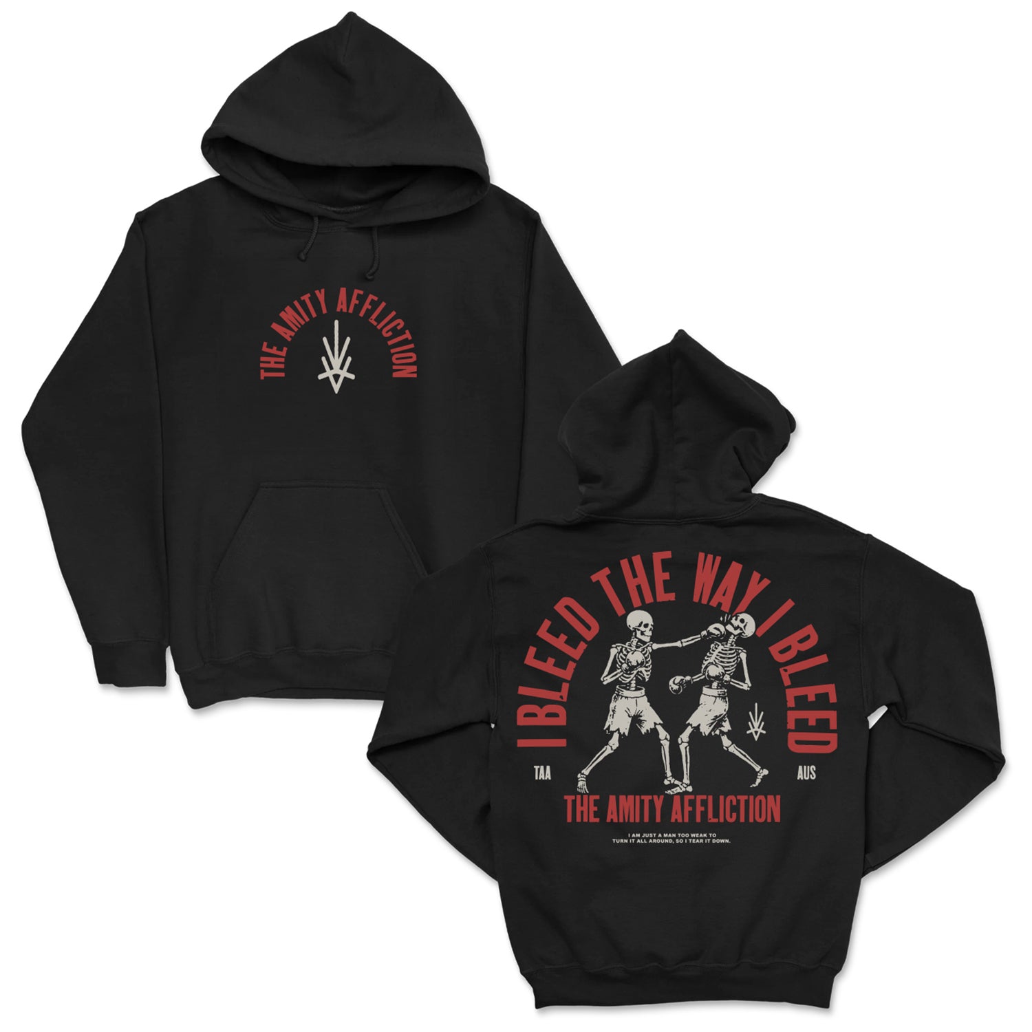 Bleed Pullover Hoodie (Black) + Download
