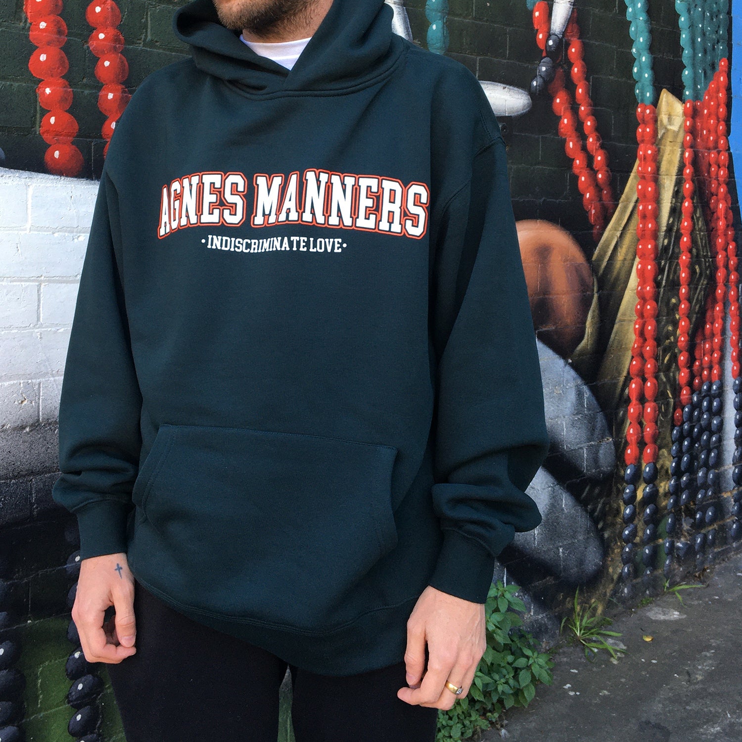 Agnes Manners - Indiscriminate Love Hoodie (Pine Green)