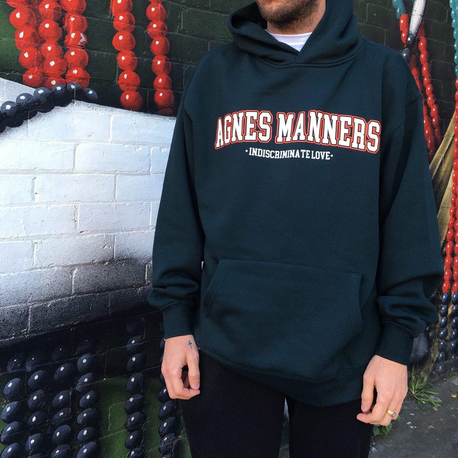 Agnes Manners - Indiscriminate Love Hoodie (Pine Green)
