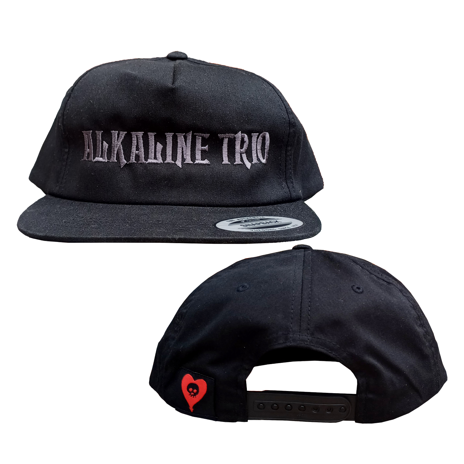 Alkaline Trio - Embroidered Logo Snapback Hat (Black)