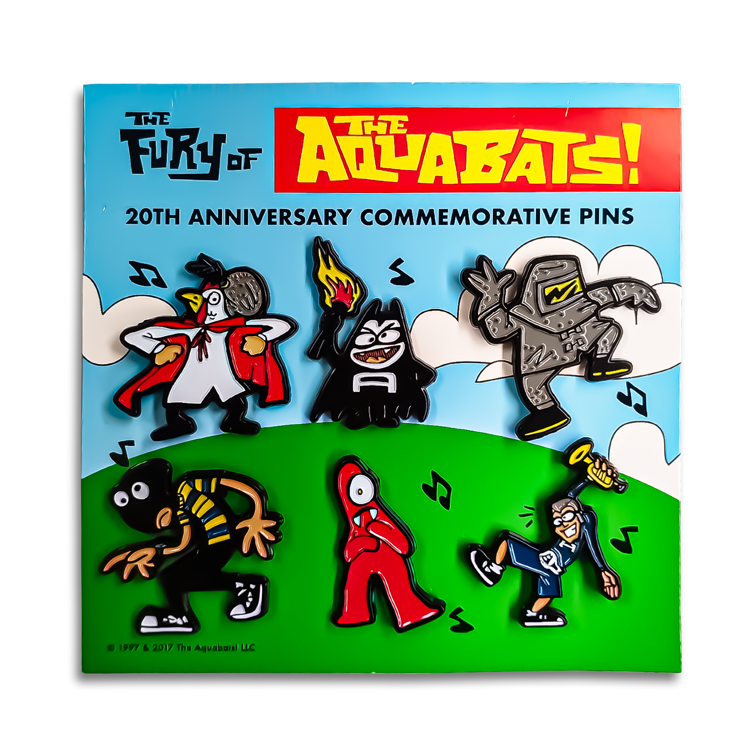 The Aquabats - The Fury of 20th Anniv. Pin Set