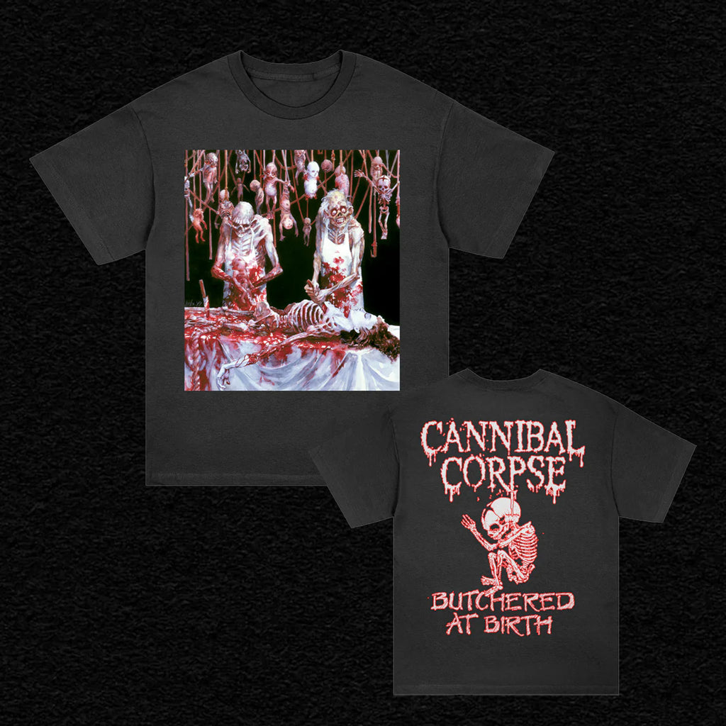 Cannibal Corpse - Butchered At Birth Poster T-Shirt (Black)