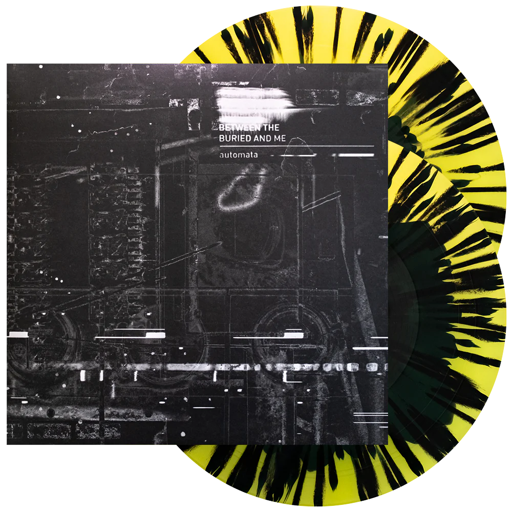 Between The Buried And Me - 'Automata' (Black In Trans. Highlighter Yellow w/ Black Heavy Splatter)