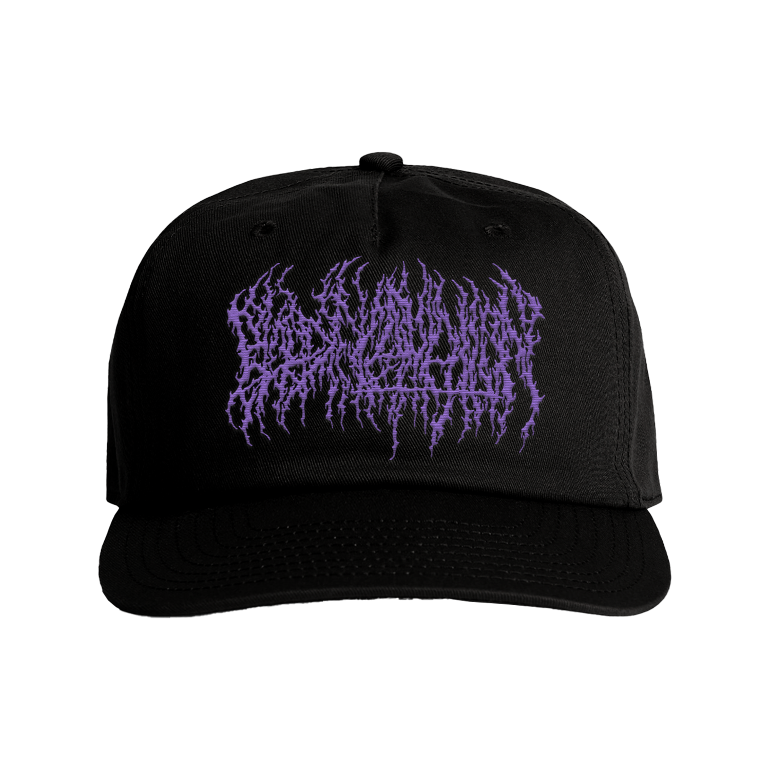Blood Incantation - Embroidered Purple Logo Hat (Black)