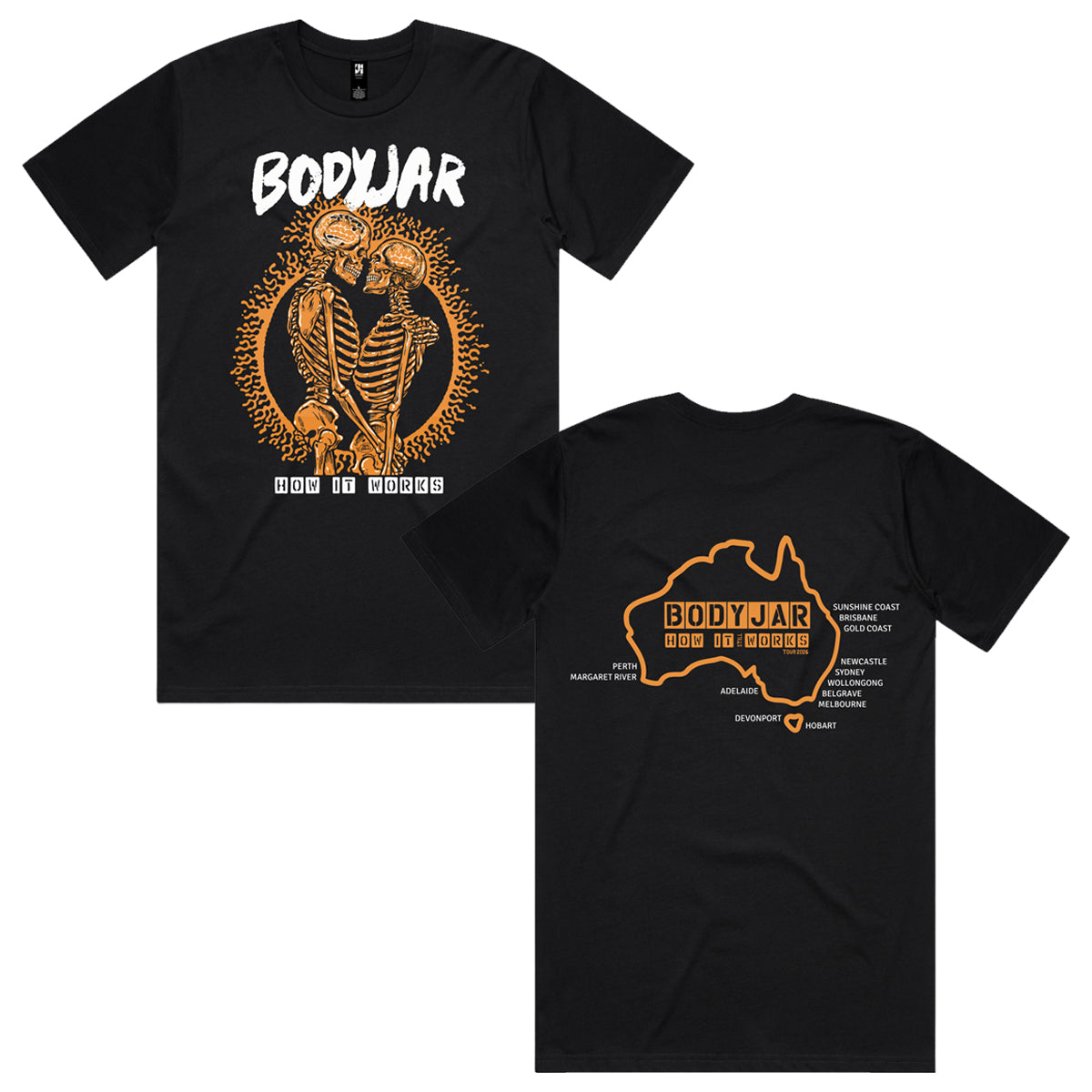 Bodyjar - How It Works Tour T-Shirt (Black)