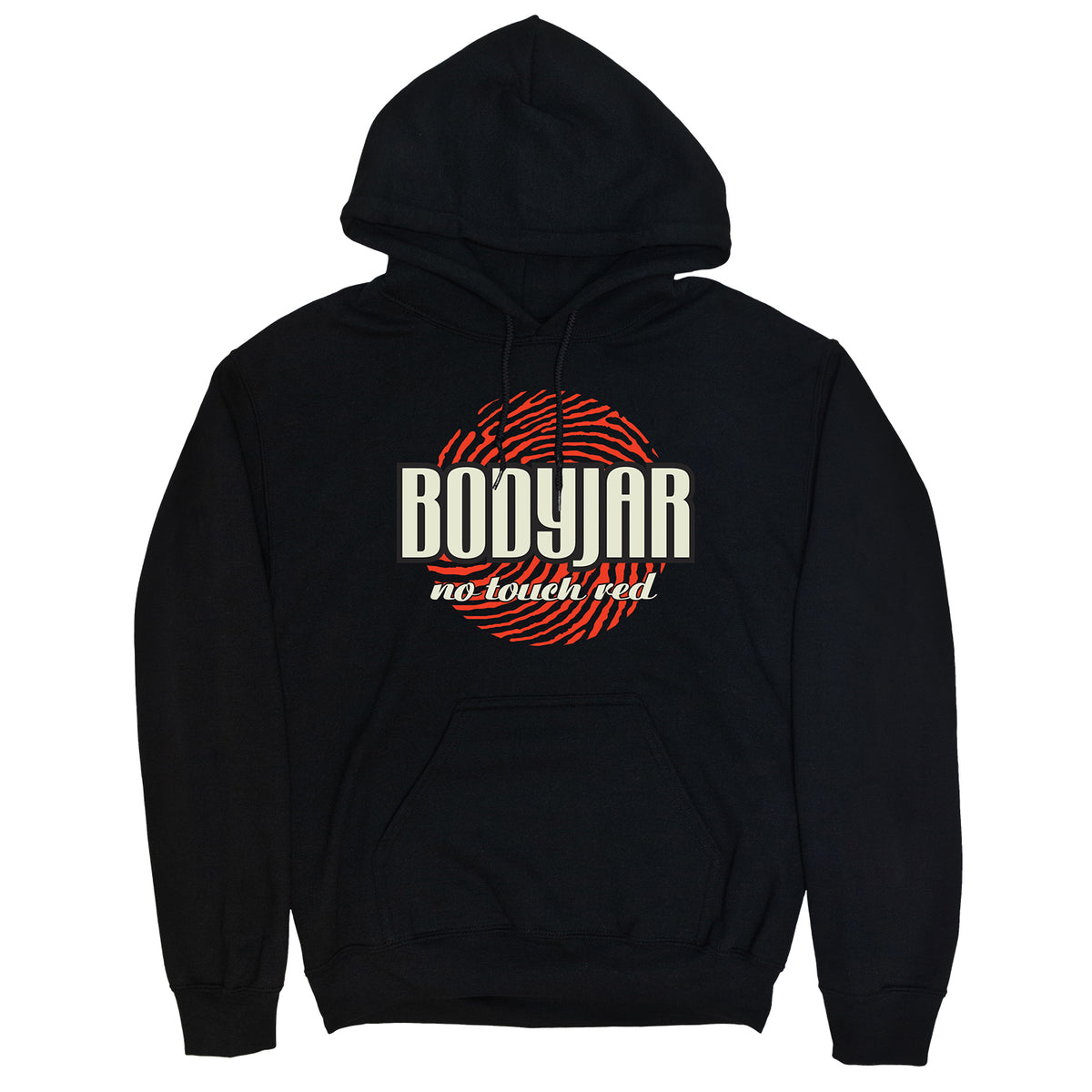 No Touch Red Pullover Hoodie (Black)– Artist First