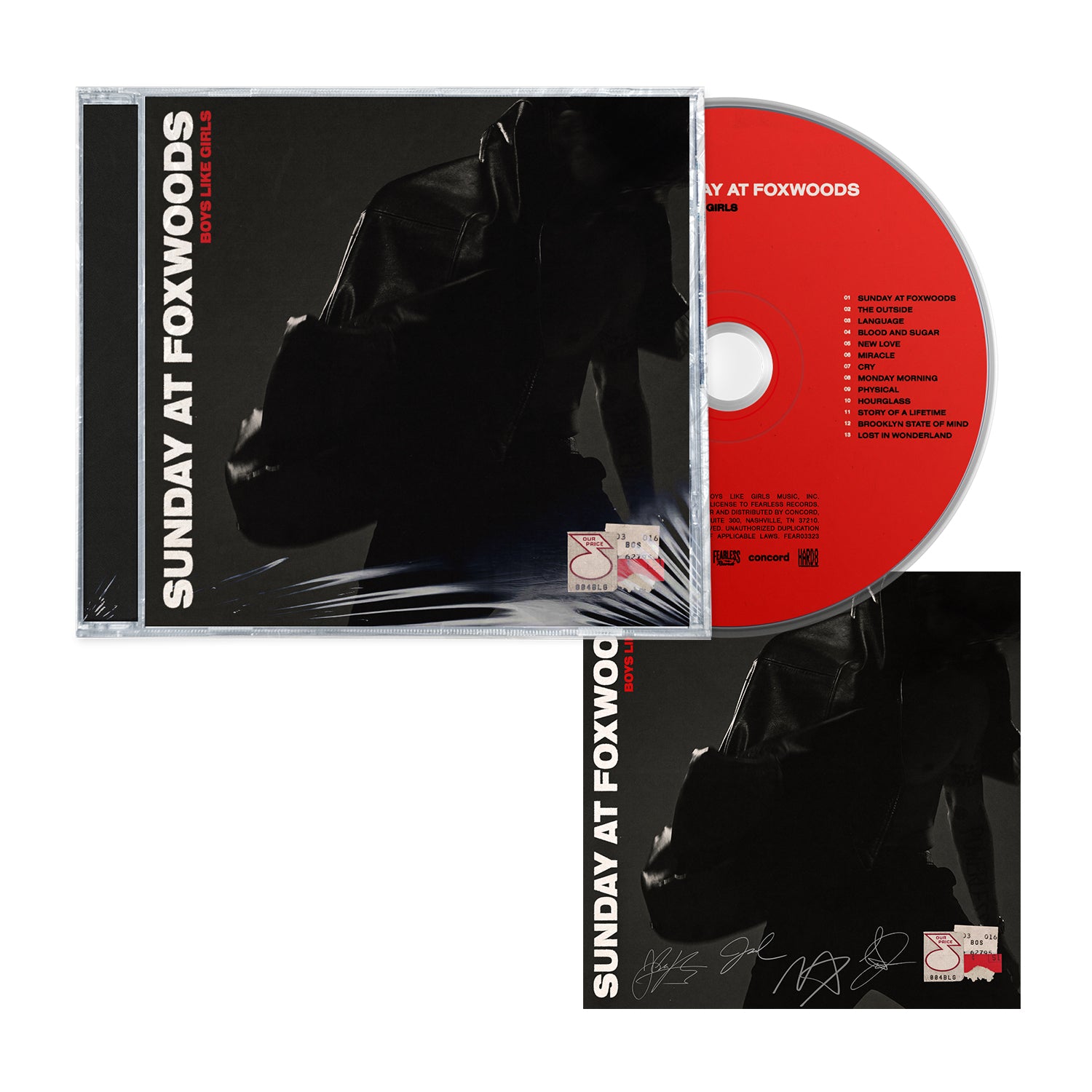 Boys Like Girls - Sunday At Foxwoods CD + Signed Card