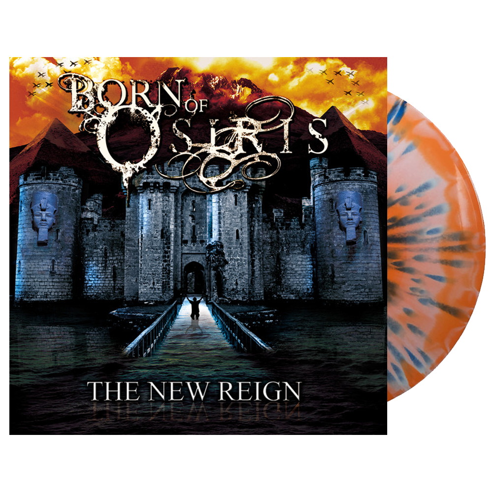 The New Reign Vinyl (Bone + Orange w/ Blue Splatter)