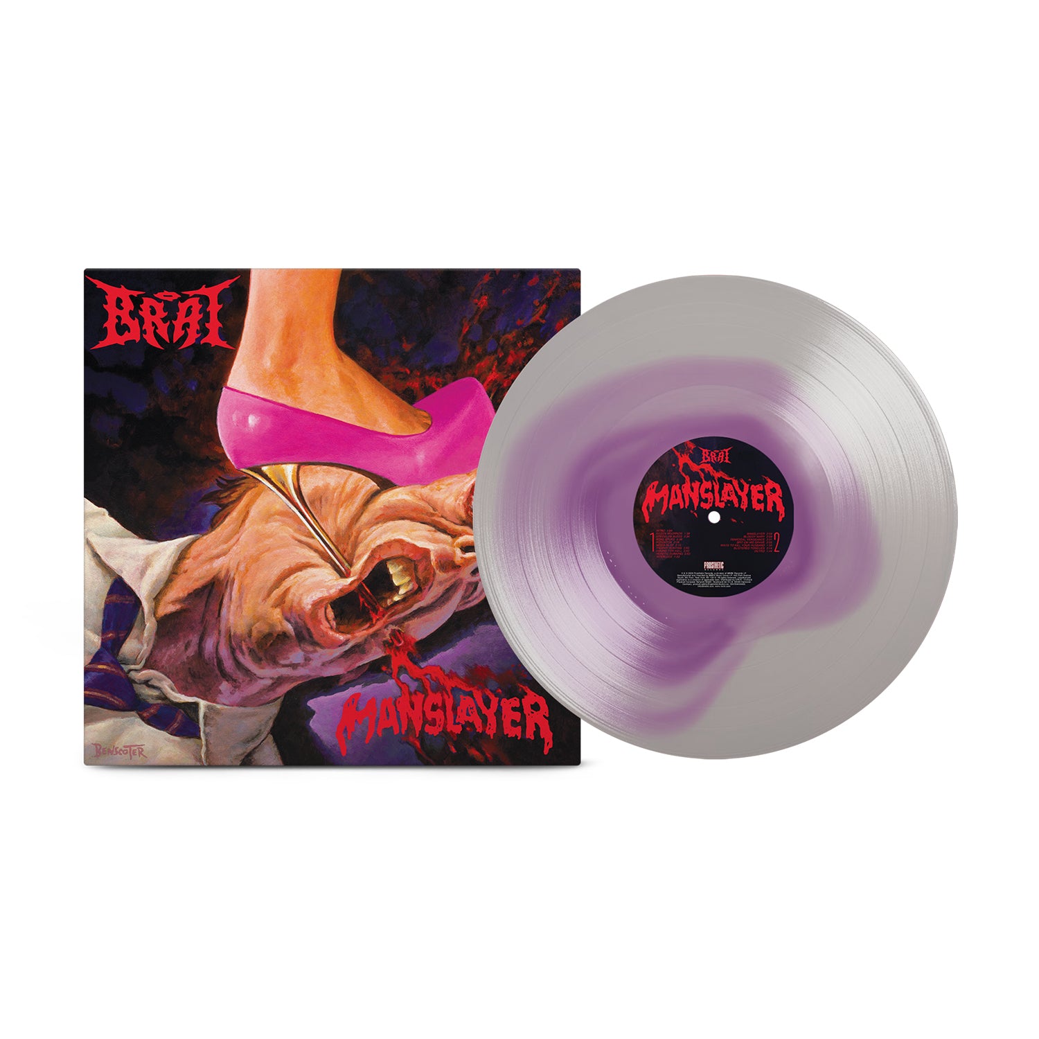 BRAT - Manslayer LP (Colour in Colour Violet & Milk Clear Vinyl)