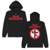 Bad Religion - Logo Crossbuster Zip Up Hoodie (Black)
