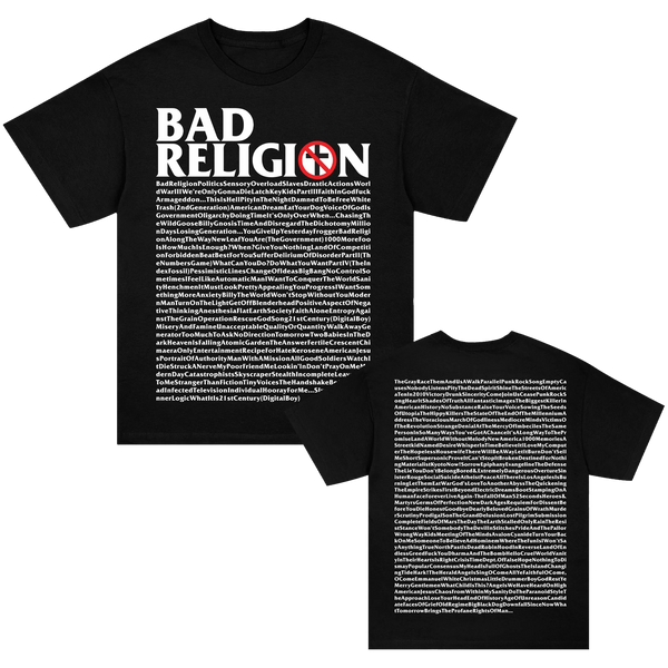 Bad Religion - Every Song Ever T-Shirt (Black)