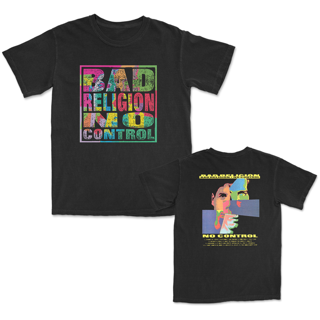 Bad Religion - No Control Track List T-Shirt (Black)