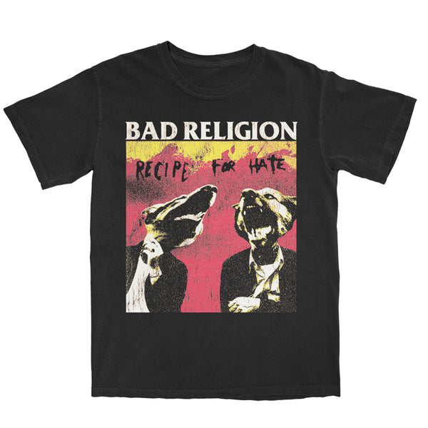 Bad Religion - Distressed Recipe For Hate Tee (Black)