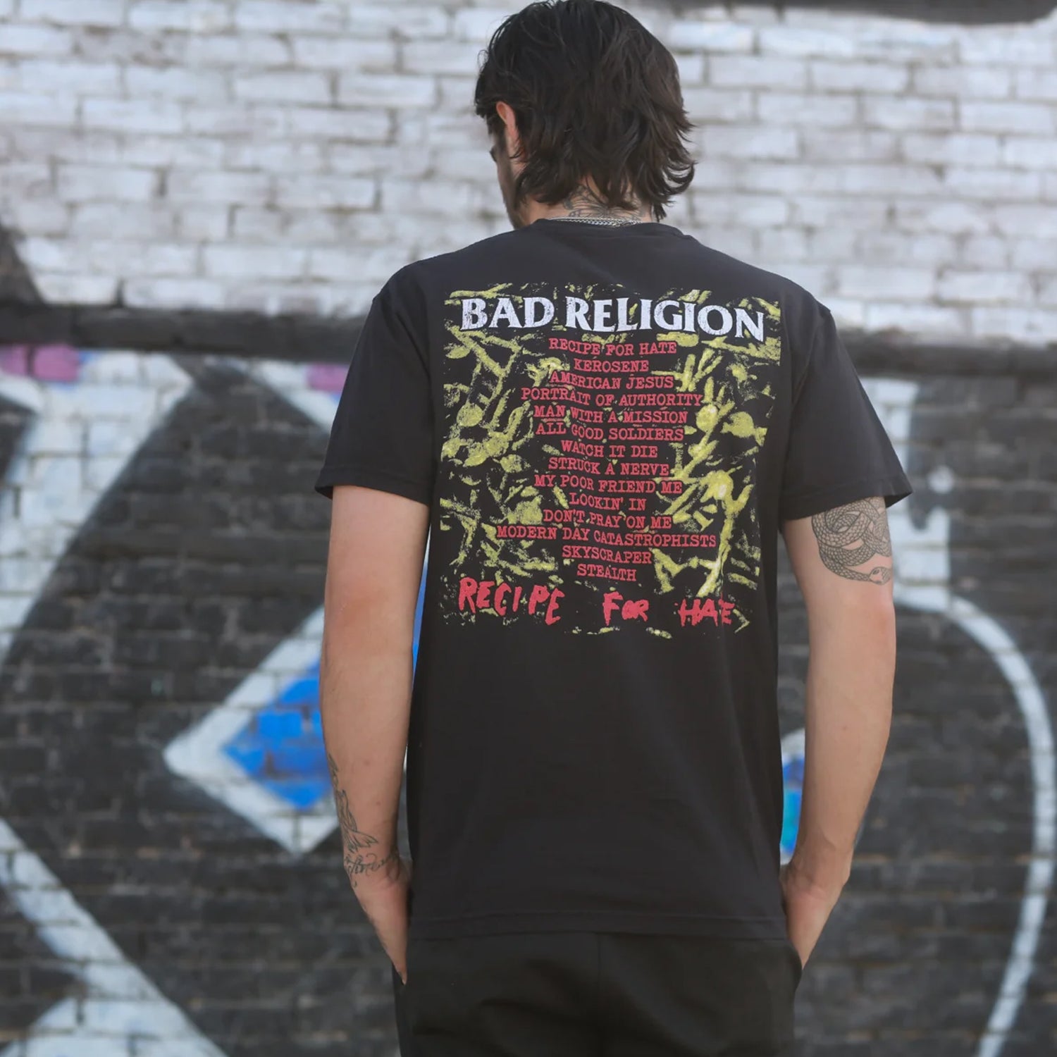 Bad Religion - Recipe For Hate Track List T-Shirt (Black) – Artist