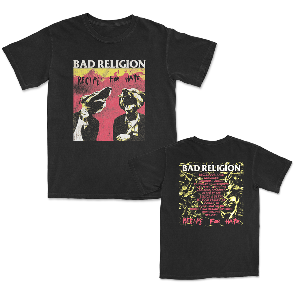 Bad Religion - Recipe For Hate Track List T-Shirt (Black)