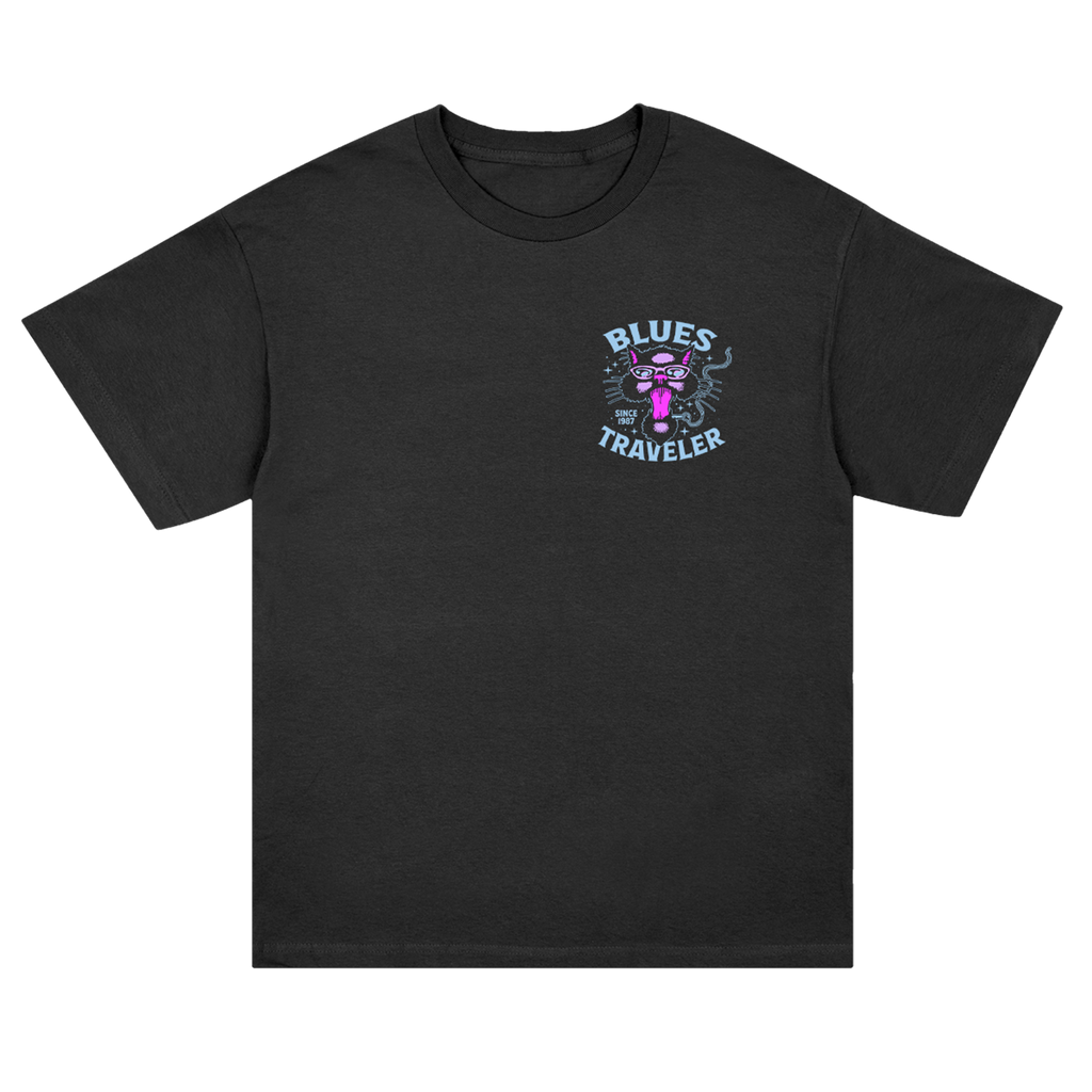 Blues Traveler - Since 87 Cat Logo T-Shirt (Black)