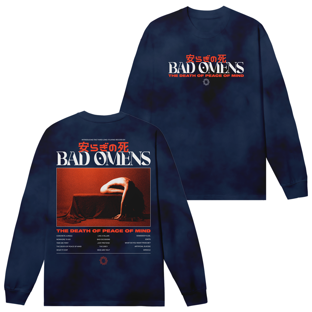 Bad Omens - Tracklist Longsleeve (Blue Dye)