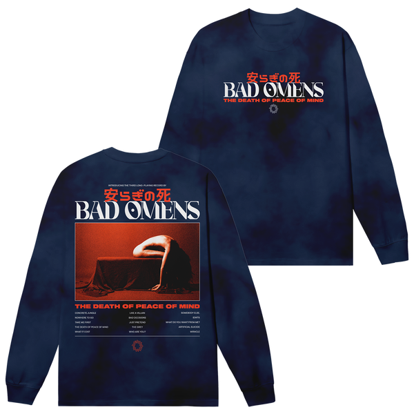 Bad Omens - Tracklist Longsleeve (Blue Dye)