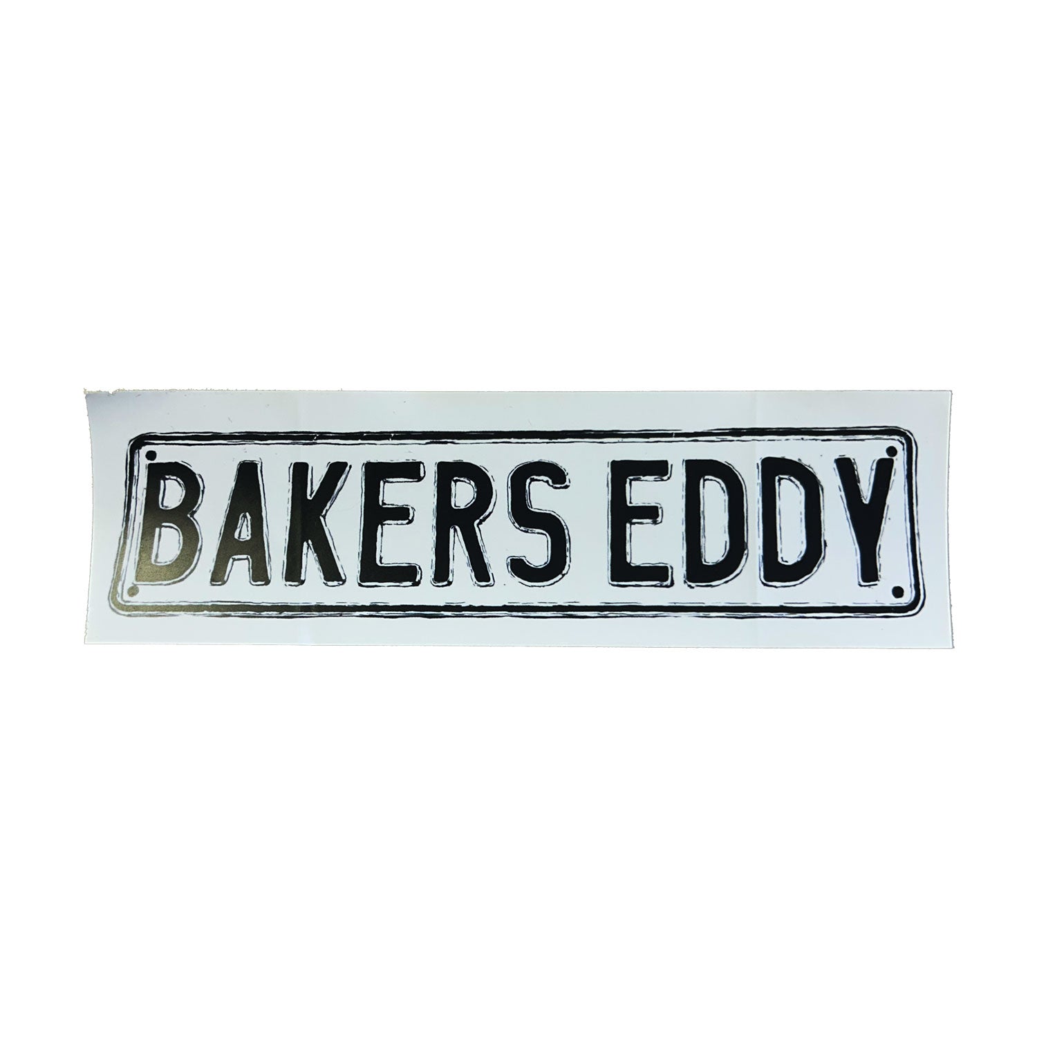 Bakers Eddy - License Plate Sticker