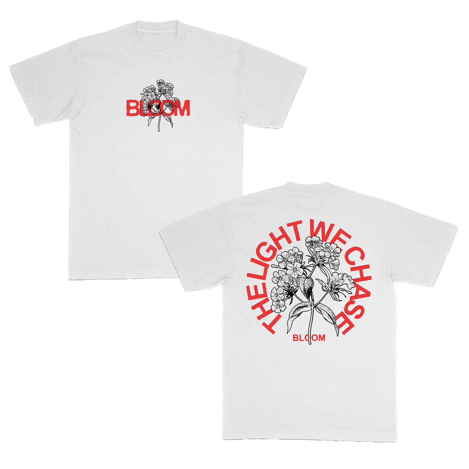 Bloom - Floral T-Shirt (White)