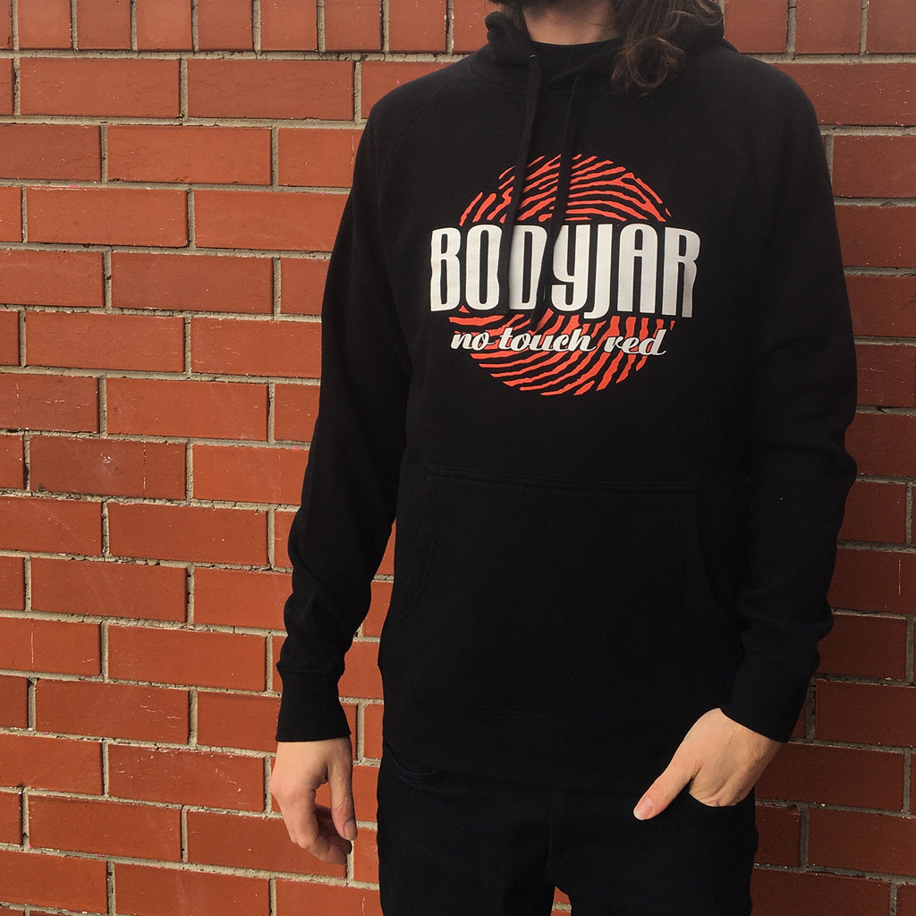 Bodyjar - No Touch Red Pullover Hoodie (Black)