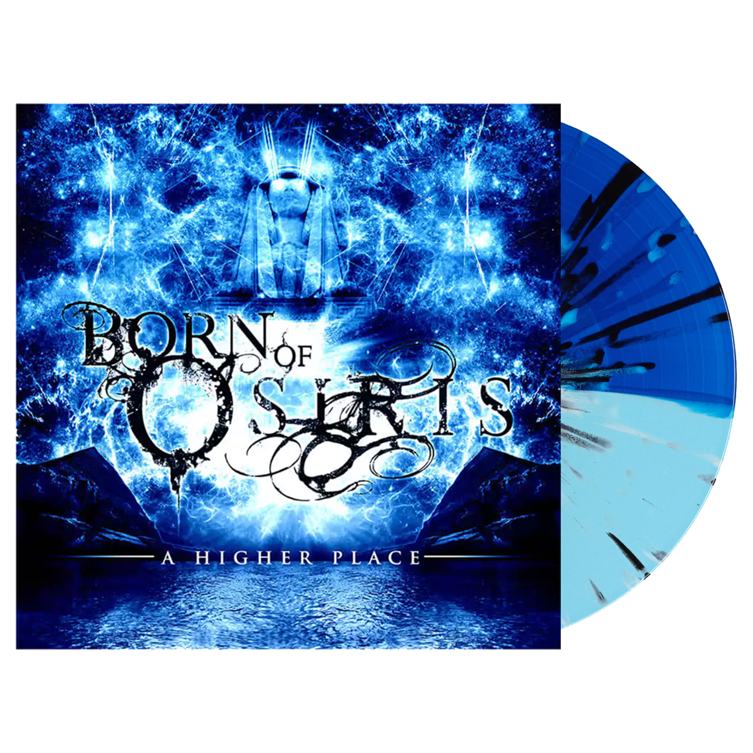Born of Osiris - A Higher Place Vinyl (Blue Split W/ Black &amp; White Splatter)