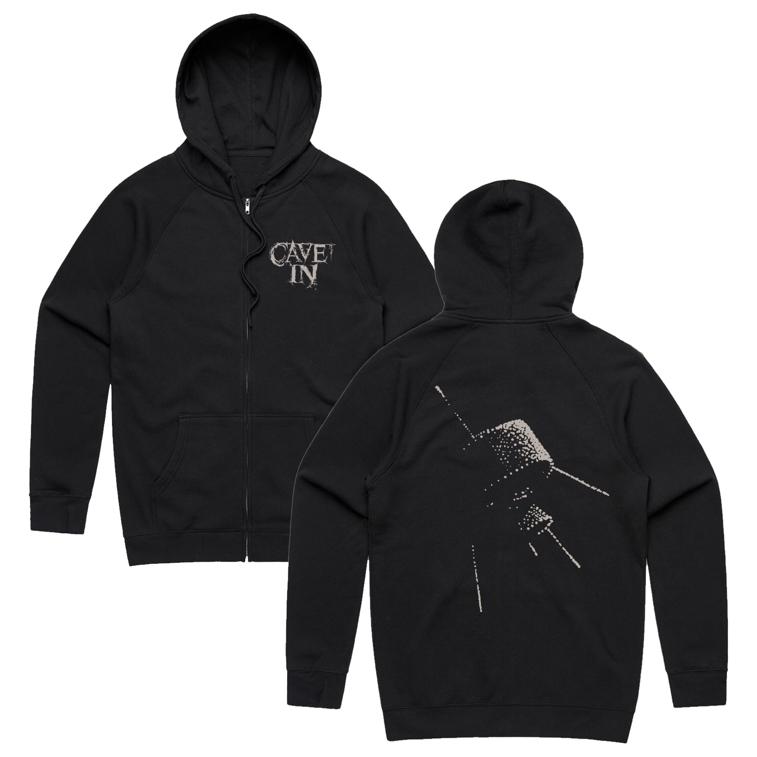 Cave In - Satellite Zip Up Hoodie (Black)