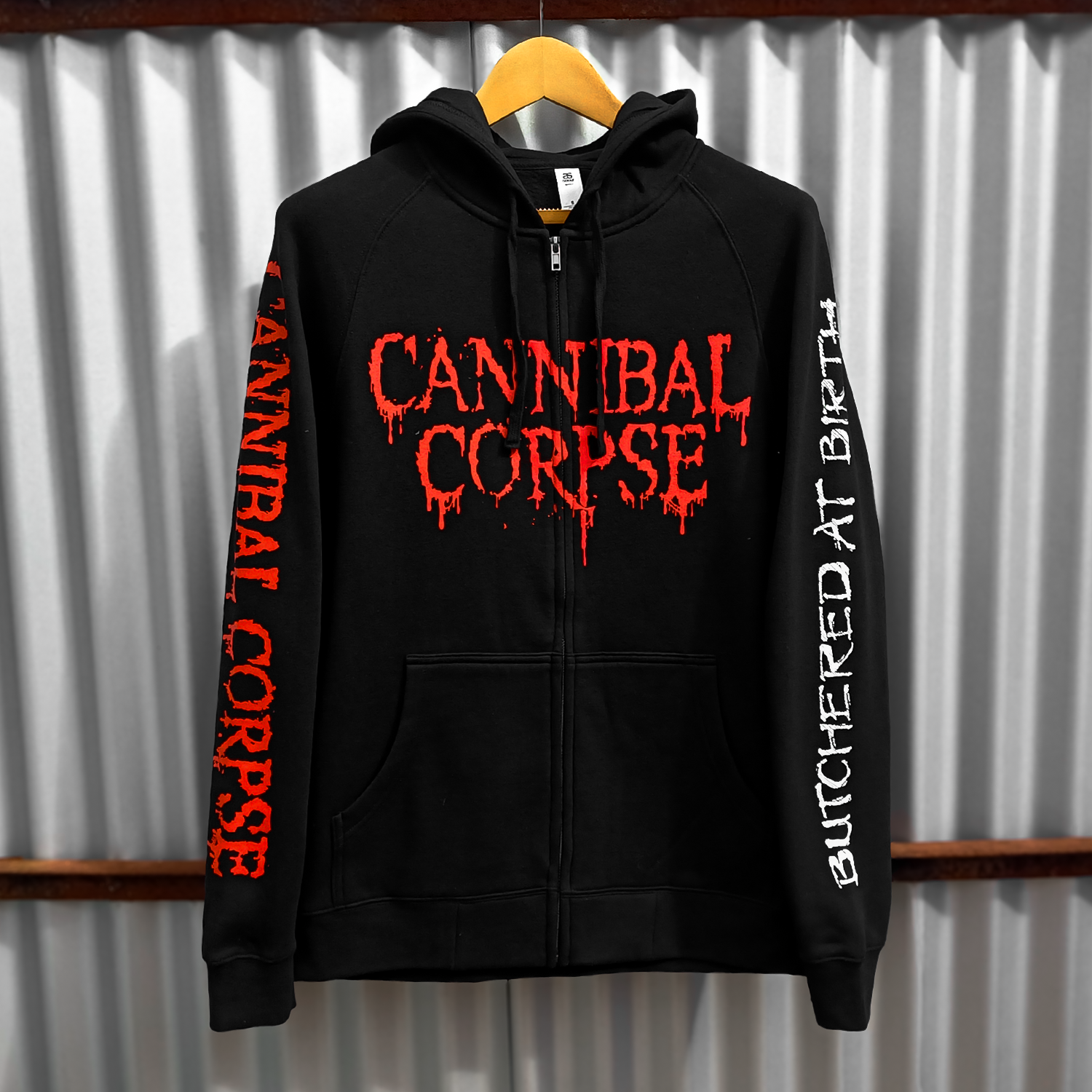 Cannibal Corpse - Butchered At Birth Fetus Zip Up Hoodie (Black)