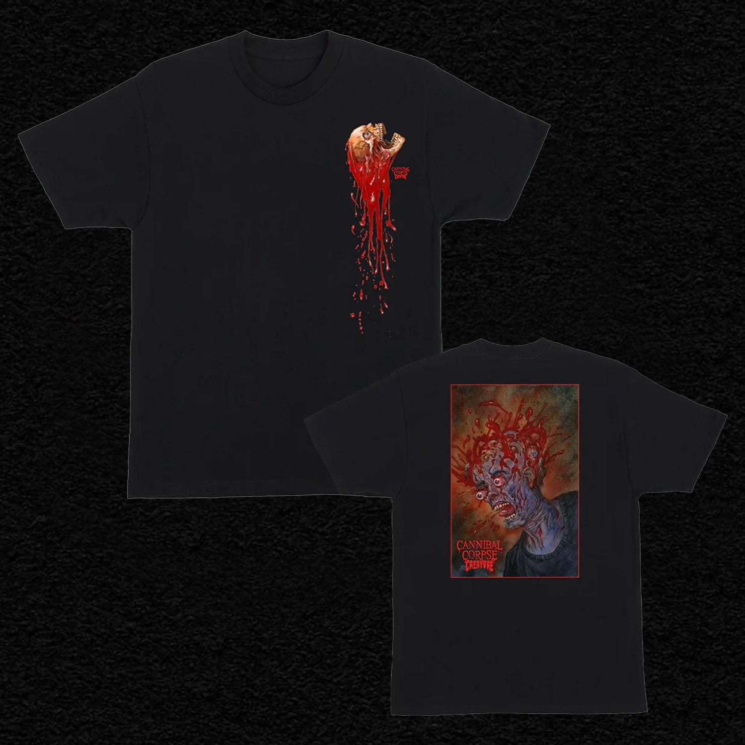 Cannibal Corpse - Cannibal Corpse X Creature Blood Trail T-Shirt (Black)