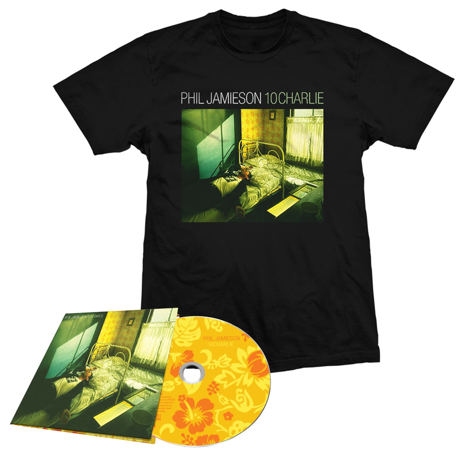 Phil Jamieson - 10Charlie CD + T-Shirt Bundle #1