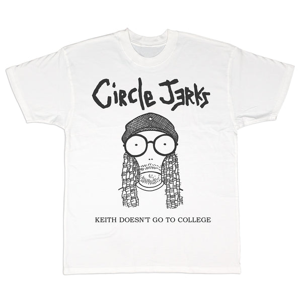 Descendents x Circle Jerks - Keith Doesn't Go To College T-Shirt (White)