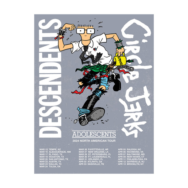 Descendents x Circle Jerks - 2024 Collab Tour Poster (Signed)