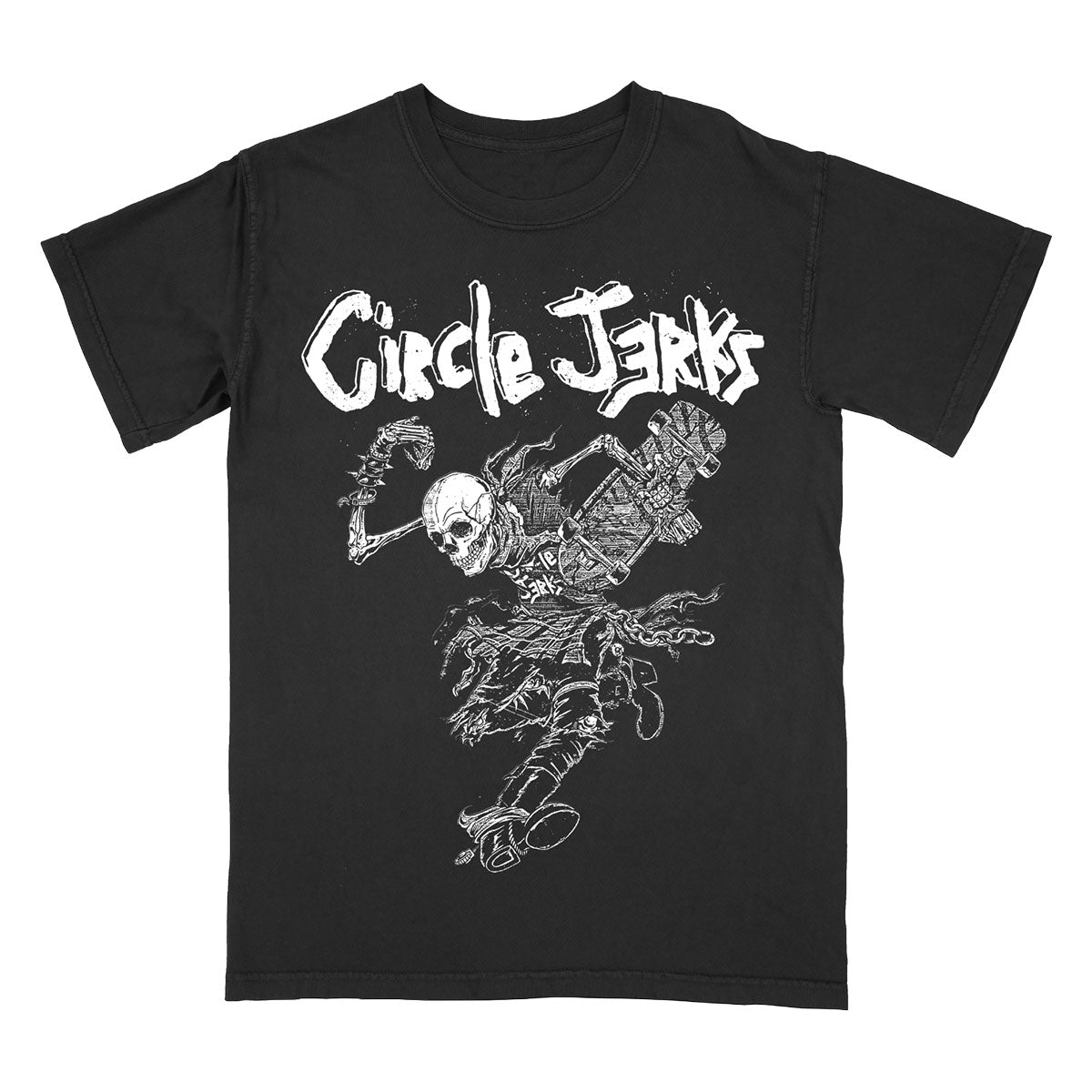 Circle Jerks - Skeleton Skank Man Monochrome Tee (Black)