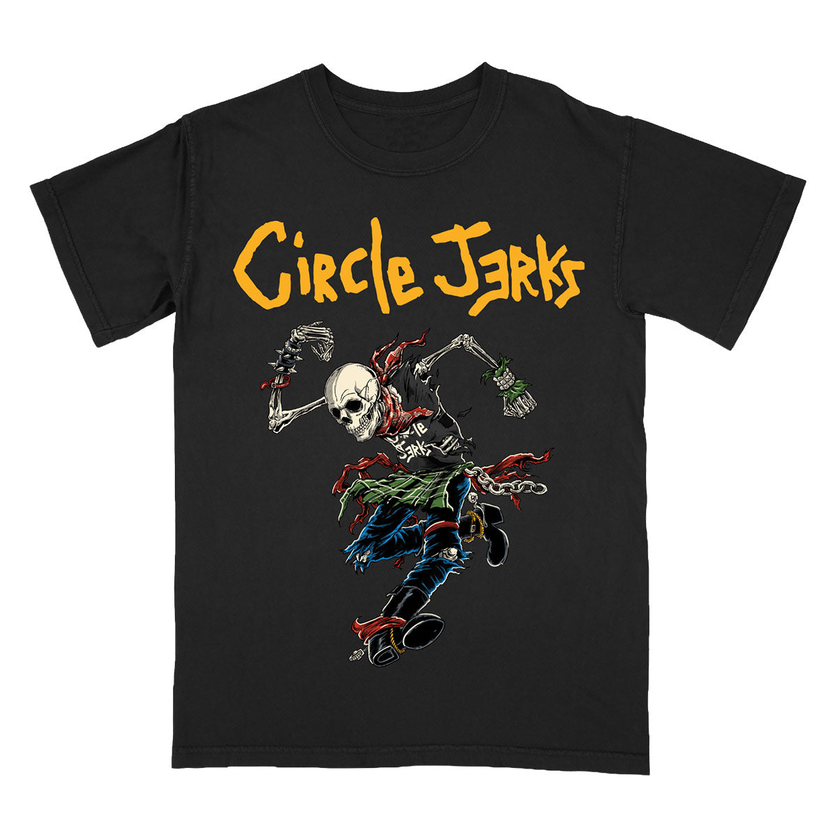 Circle Jerks - Skeleton Skank Man Color Tee (Black)