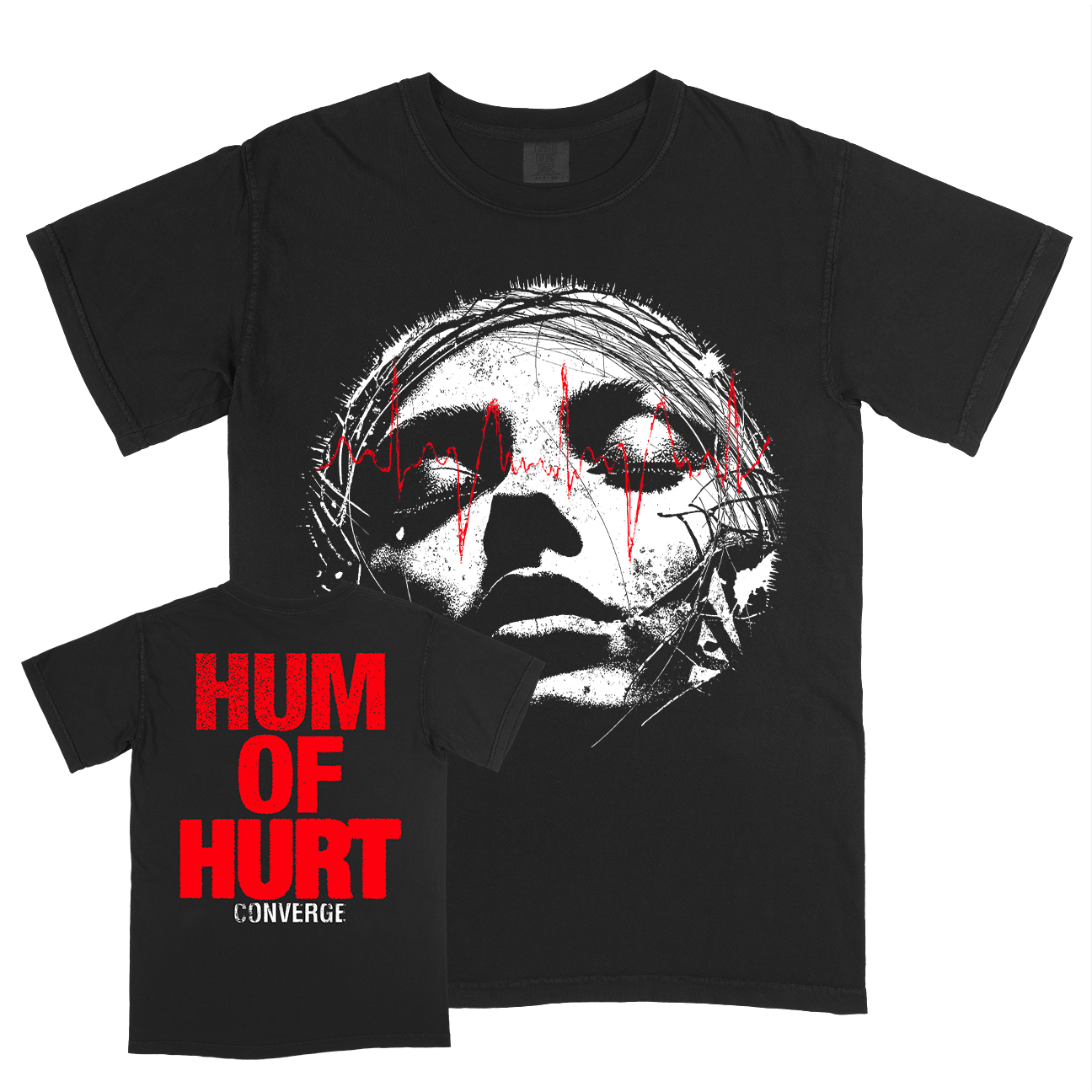 Converge - Facewaves White T-Shirt (Black)