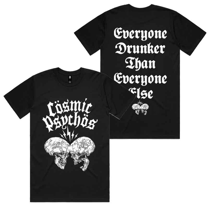Cosmic Psychos - Clashing Skulls T-Shirt (Black)