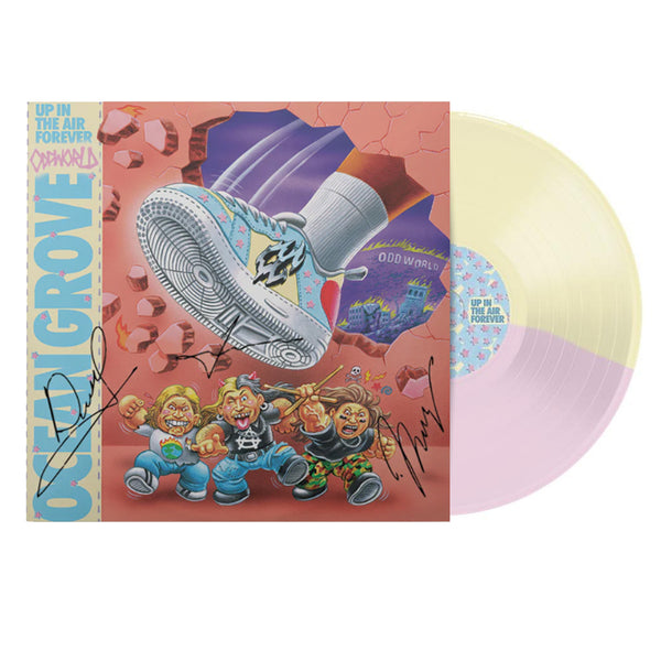Ocean Grove - Up In The Air Forever LP (Half Cream/Half Pink Vinyl) - SIGNED