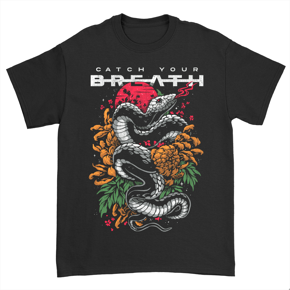 Catch Your Breath - Snake Logo T-Shirt (Black)