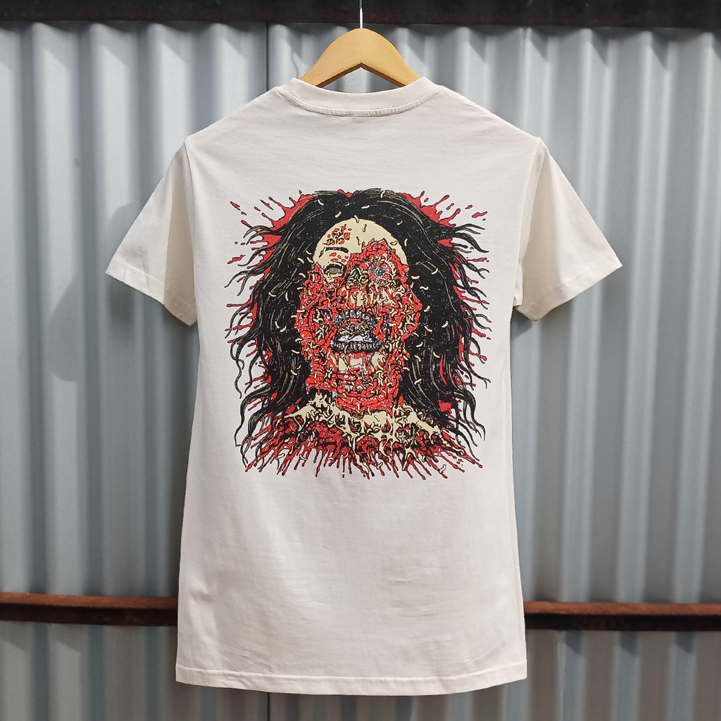 Cannibal Corpse - Logo Face Rot T-Shirt (Cream)