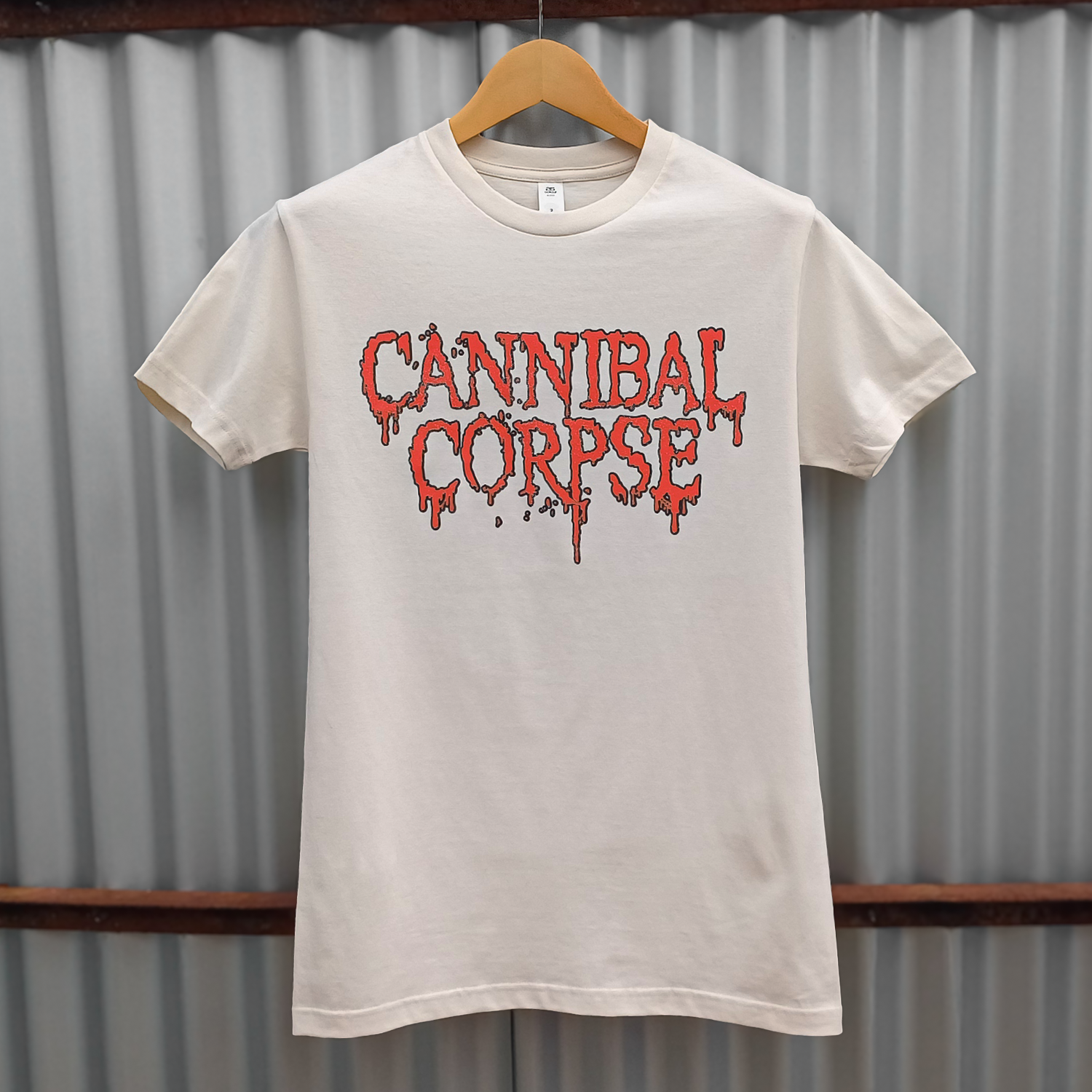 Cannibal Corpse - Logo Face Rot T-Shirt (Cream)