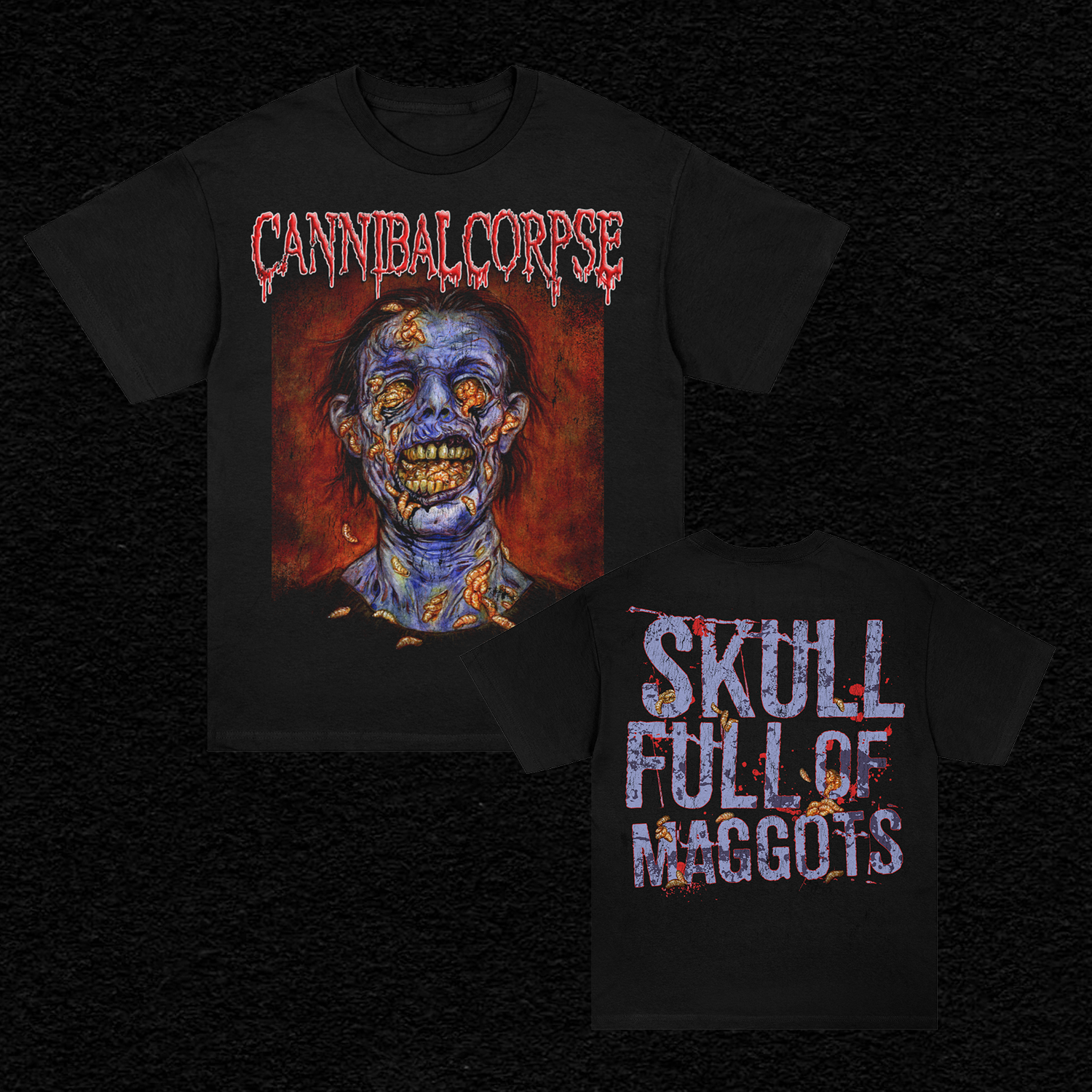 Cannibal Corpse - Skull Full Of Maggots T-Shirt (Black)
