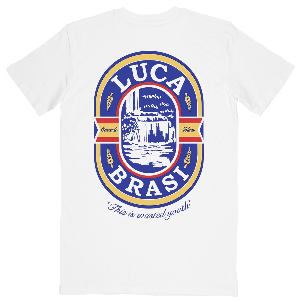 Luca Brasi - Cascade Blues Tee (White) Back