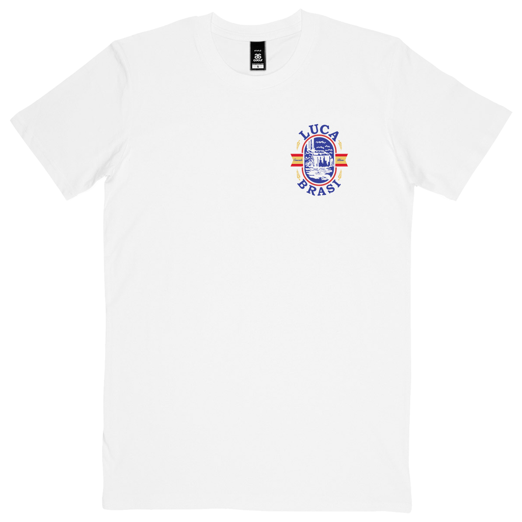 Luca Brasi - Cascade Blues Tee (White) Front