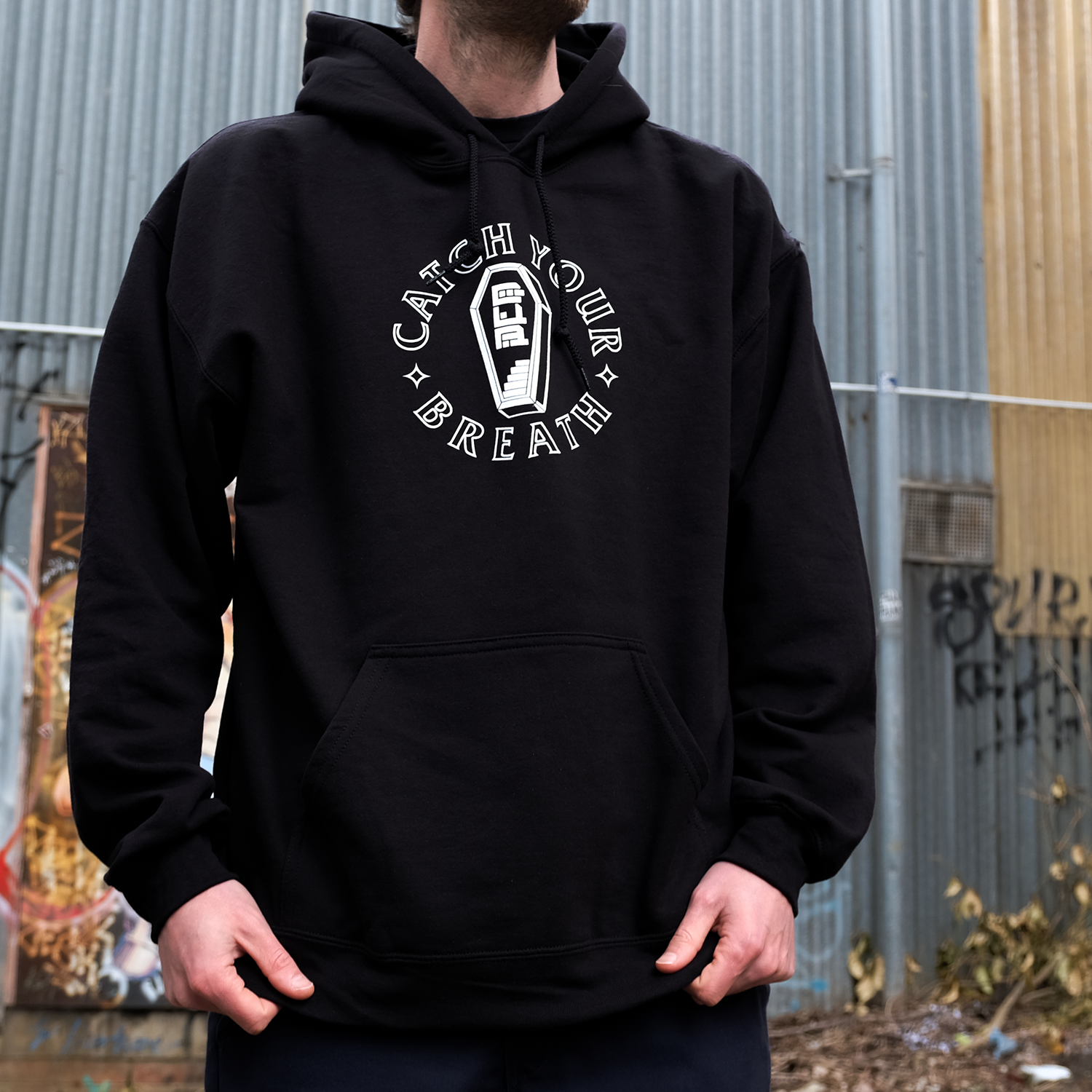 Catch Your Breath - Coffin Snake Pullover Hoodie (Black)
