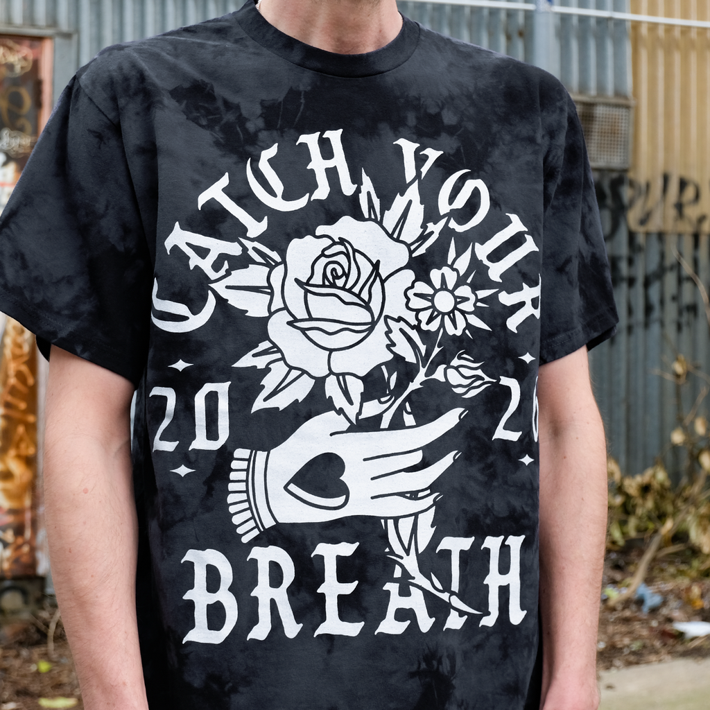 Catch Your Breath - Flower Hand T-Shirt (Crystal Black)