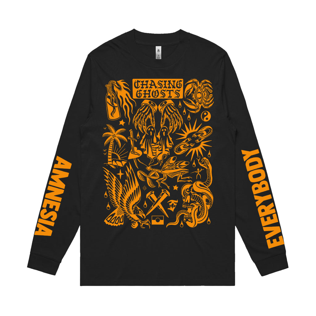 Chasing Ghosts - Amnesia Everybody Longsleeve (Black)