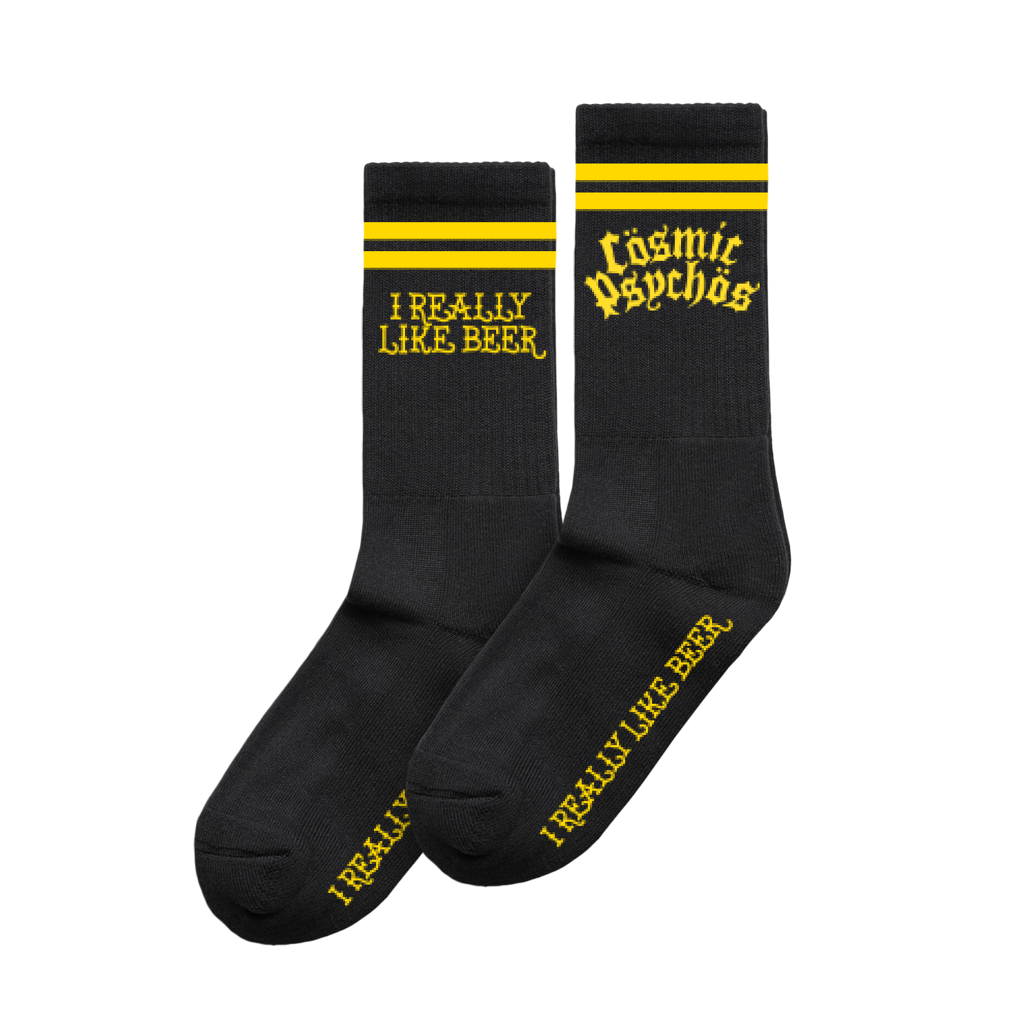 I Really Like Beer Socks (Black)