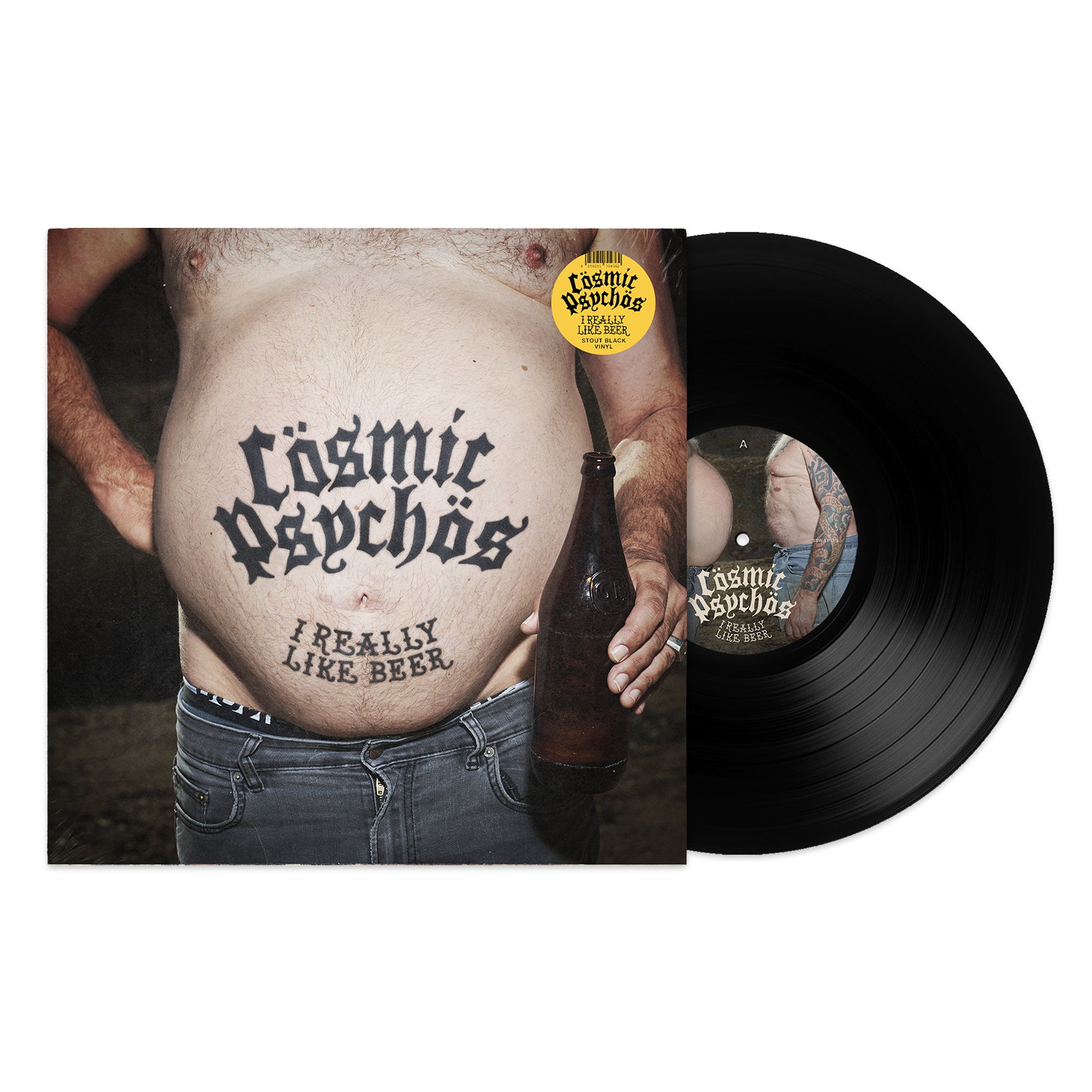 Cosmic Psychos - I Really Like Beer LP (Black Stout Vinyl)